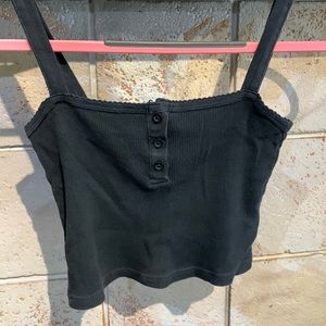Brandy Melville black tank top.  OS.